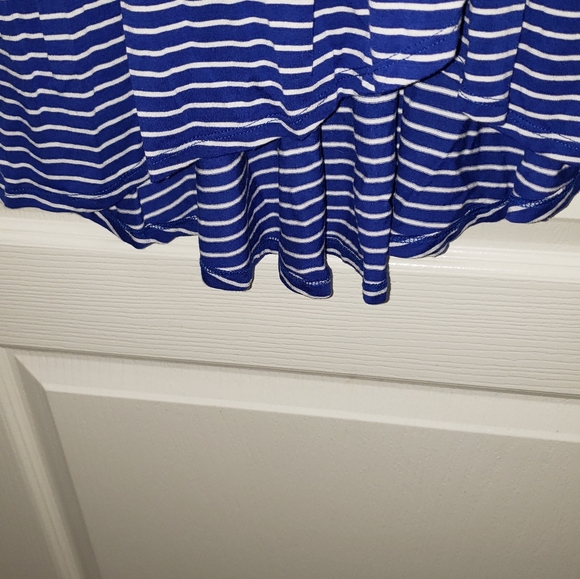 Merona Blue/White Striped Sleeveless Tulip Hem Dress XXL NWOT - Picture 4 of 7